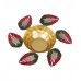 Red & Green Leaves Urli & Dia Set of 2